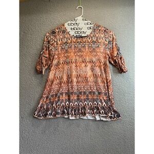 Song‎ N Spirit Womens Size XL Geometric Blouse